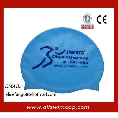 China 50gram popular adult silicone swimming cap for sale