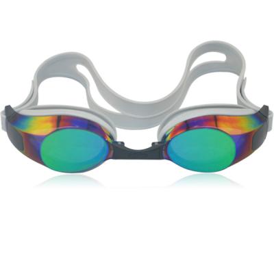 China Cheap mirror coated adult swim goggles with Silicone and PC material for sale