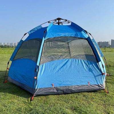 China Straight Tying Type 190T Polyester Fabric Automatic Camping Hiking Outdoor Equipment Tent Tents for sale