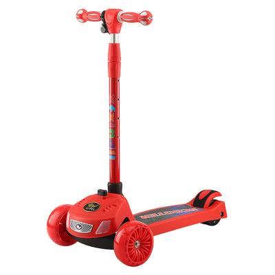 China Factory direct plastic baby toy electric kick scooter with LED light for sale