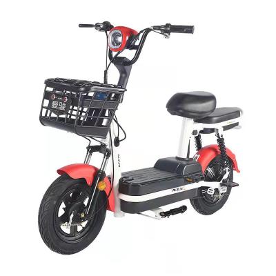 China China 350W E Bike Steel Cheap Ebike Motor Steel Bicycle Electric Bike for sale