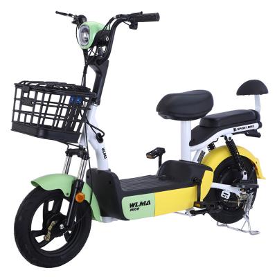 China Hot Sale 350w Steel Electric Bicycle City E Bike Electric Bike For Lady for sale