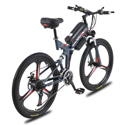 China New carbon steel style manual and electric modes widened comfortable Seat 21 speed electric mountain bike for sale