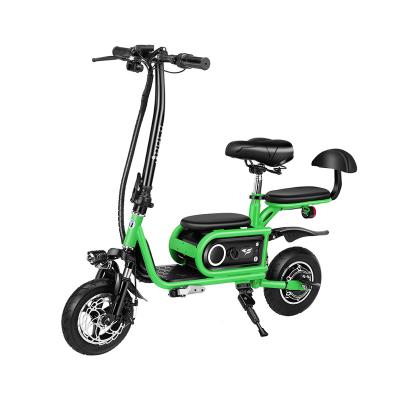 China 10 Inch Unisex Folding Electric Bicycle 500W Mountain E-Bike 48V 12.8Ah Electric Beach Snow Bike for sale