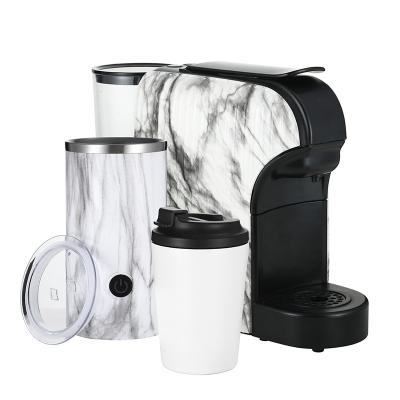 China Nespresso High Quality Mini Single Capsule Hotel Coffee Tumbler Cup Coffee Maker Set Electric Portable Milk Frother for sale