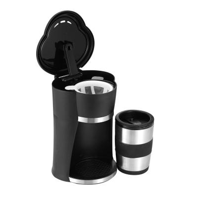 China Portable Portable Everich One Cup Desktop Coffee Drip Maker With Induction Plastic Drip Cup Coffee Espresso Coffee Maker Electric White for sale