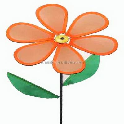 China Latest Design Large Garden Ornament Outdoor Artificial Single Flower Windmill for sale