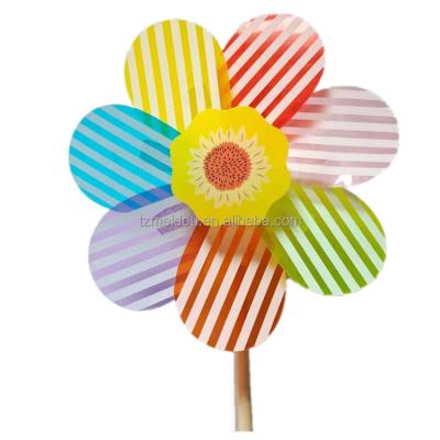 China Gift Decoration Plastic Flat Windmills Printing Logo Handicrafts Toy Item for sale