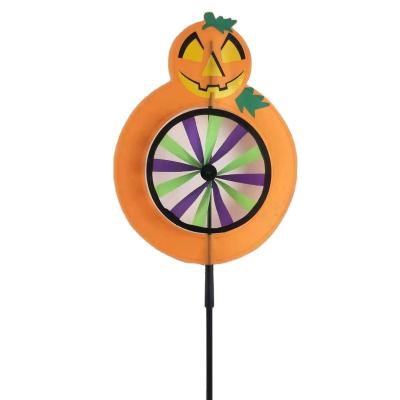 China Party Decoration Halloween Festival Pumpkin And Ghost Windmill for sale