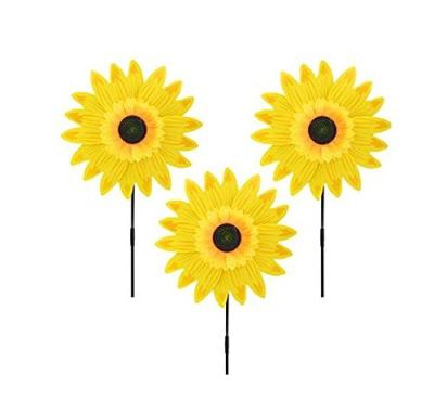 China Fower Wind Spinners Sunflower Lawn Suns Windmill Party Sun Wind Spinner for Patio Lawn and Garden for sale