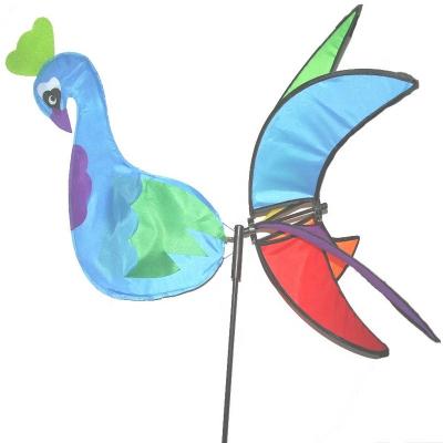 China Garden Ornament Hot-selling Peacock Bird Cartoon Windmill Toy for sale