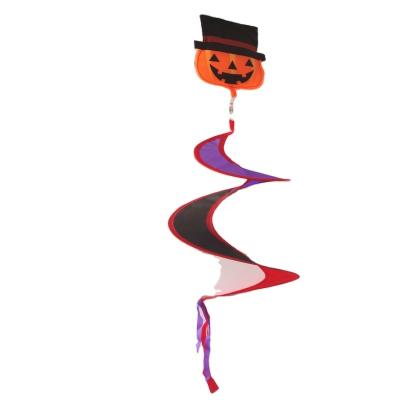 China Garden Ornament Halloween Windsock With Long Spin Ribbon On Display For Decoration for sale