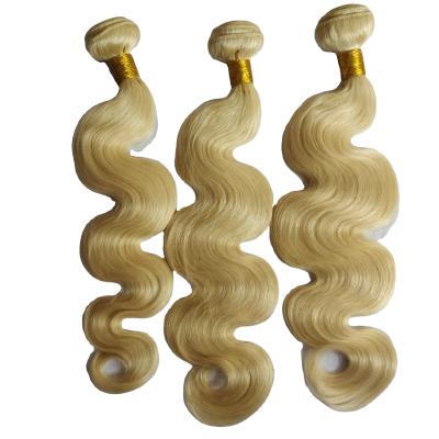 China Silky Straight Wave Ali Hair Express Bundle , 12A Thick Virgin Blonde Color 613 Raw Indian Hair Bundle Hair for sale