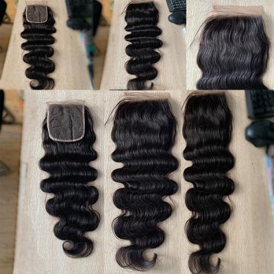 China Body Wave 100% Virgin Brazilian HD Lace 5x5 Closure , Cuticle Aligned 5x5 Closure Raw Wigs for sale