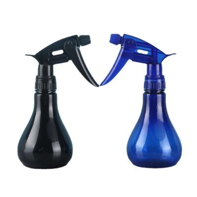 China 200ml 7oz Agriculture Salon Hairdressing Spray Empty Blue Plastic Bottle With Adjustable Head Fine Trigger Sprayer To Flow for sale