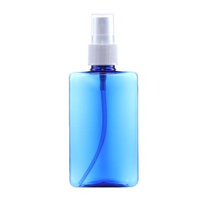 China 100ML Cosmetic Empty Fine Mist Pet Spray Blue Plastic Bottle For Cosmetic Packaging for sale