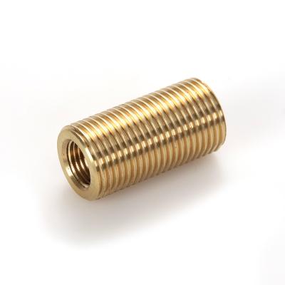 China Low Price Full Thread Male Female Nipple Fitting Solid Brass All Thread Nipples To Plumb Equal for sale