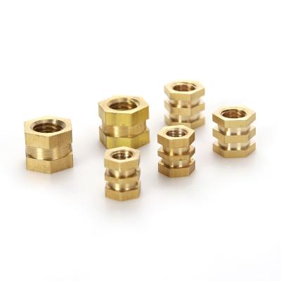 China General Industry OEM Custom Knurled Inserts Nuts For Injection Brass Hot Melt Nuts for sale