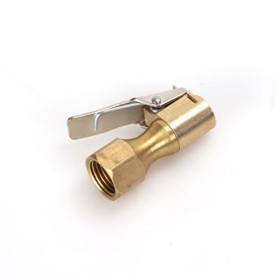 China Air Nozzle Inflation Clip Inflation Clip Inflator Quick-Connector Car Tire Pressure Gauge Inflator Clip Head Connector Brass Copper Chuck Fl2 for sale