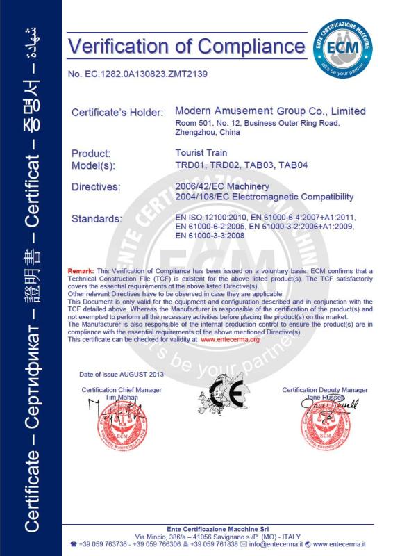 CE - Zhengzhou Modern Industry Co., Ltd.