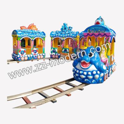 China Mini Theme Park Electric Train For Kids Children Rides Mini Train Ocean Track Train Rides for sale