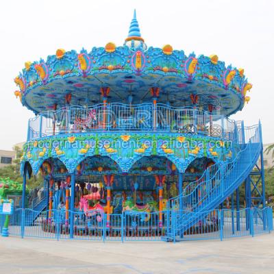 China Grand Theme Park Theme Park Equipment Ocean Carousel for sale