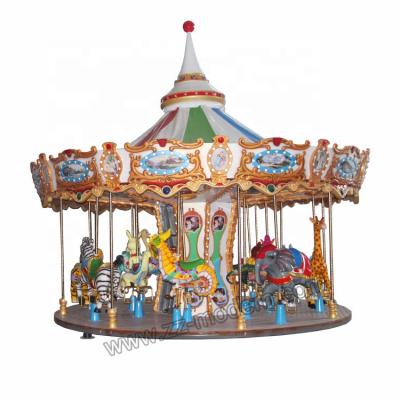 China Hot Sale Backyard Electric Theme Park Merry Go Round Coins Carousel Horse Ride for sale