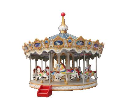 China Theme Park Amusement Manege Kids Amusement Park Merry Vanish Round Carousel Horse For Sale for sale