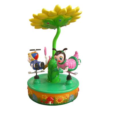 China Mini Theme Park Kids Rides Amusement Park Carousel Ride Merry Vanish Round Carousel For Sale for sale