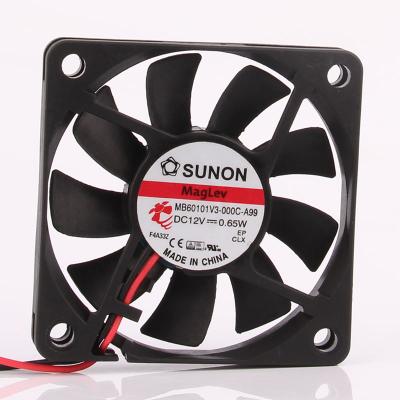 중국 DC 12V 0.65W 0.054A 60X60X10mm hotels 6cm slim maglev secondary lead mb60101v3-000c-a99 industrial fan 6010 판매용