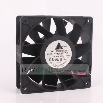 中国 High Quality Hotels PFC1212DE 12cm Ultras Rotate High Winds Loud Volume 12038 Fan 12V 4.8A Axial Fan 販売のため