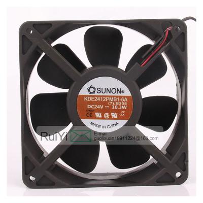 China Wholesale hotels factory 24V 10.3W 12038 12CM inverter fan KDE2412PMB1-6A axial coolinng fan for sale