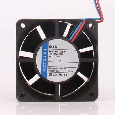 China Hotels 614R 24V 105MA 2.5W 60X60X25MM 6025 6CM inverter exhaust fan industrial axial centrifugal ventilation axial fansedge for sale