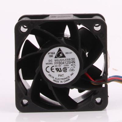 China Hotel Factory Wholesale 40x40x28mm FFB0412SHN Double Ball Bearing Fan 12V 0.60A 8700 RPMS for sale