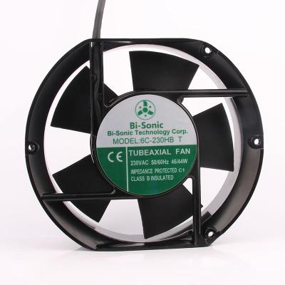 China Taiwan Hotels Bi-Sonic 172X151X50MM 17CM 17250 6C-230HB T 44/46W 17251 230V Metal Blade Exhaust Ventilation Centrifugal Fan à venda