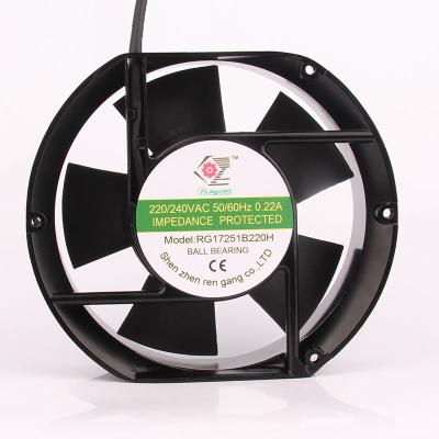 China New RENGANG RG1751B220H 220V 0.22A 17CM 172X150X51MM industrial ventilation fan 17251 heat dissipation centrifugal exhaust for hotels à venda