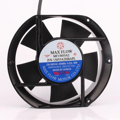 China Hotels MAXFLOW 15CM Axial Flow Industrial Exhaust Ventilation Fan MF15055A2 150X150X55MM 15055A2HBAPL 220V 0.22A 48W 17251 à venda