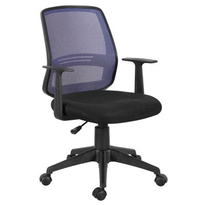 China Professional Kabel Maker Computer Swivel Chair With Fixed Arm Adjustable Office Staff Mesh Chair for sale