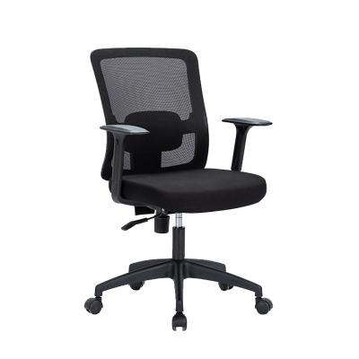 China KABEL Modern Black Lumbar Support Mesh Mid Back Task Chair Executive Office Swivel Chair Retro for sale