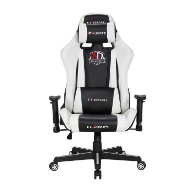 China 2021 High Quality Modern High Back Silla PU Leather Ergonomic Gamer Racing Gaming Chair for sale