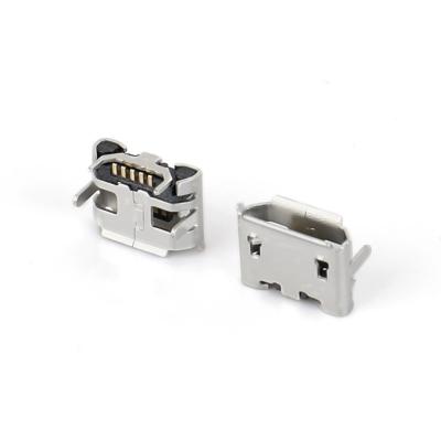 China PCB Free Sample Micro USB Jack SMT 5 Pin Female Socket Micro USB Connector Horn Shaped Factory for sale