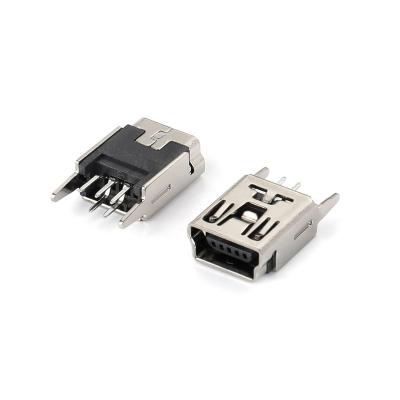 China Computers/Digital Products/Home Appliances Type B Mini Micro USB 5 Pin Connector Female Usb Connector 180 Degree DIP for Charging Port for sale