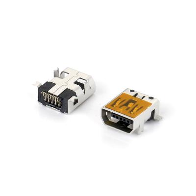 China Mini Micro USB female 10 pin computers/digital products/smt home appliances four feet full sticker mini usb connector for mobile charging connector for sale