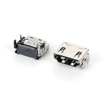 China HDMI-compatible PCB Connector One Type Four-Pin Female Panel SMT 19 Pin Socket Jack Connector PCB Connector for sale