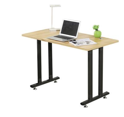 China Simple MULIGER Bar Metal Steel Wooden Home Office Computer Desk for sale