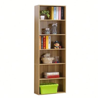 China Other living room furniture certification supplier china factory 6 storey modern wood bookcase storage cabinet for sale