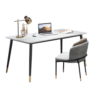 China Modern Light Luxury Modern Slate Rock Family Computer Desk Single Bedroom Desk for sale