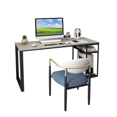 China Other Factory Wholesale Bedroom Office Computer Desk With Shelf Modern Family Style Rock Panel Desk for sale