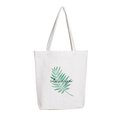 China Eco Friendly Cheap Roll Custom Printed Logo Recycled Grocery Drawstring Canvas Bag Tote Shopping Bag Cotton Canvas for sale