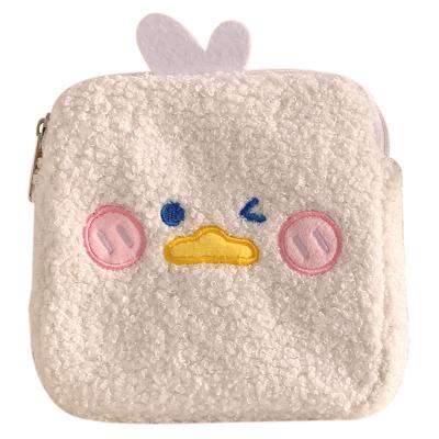 China Modern Aunty Cute Plush Pads To Receive Packing Cloth Sanitary Napkin Bag With Cute Small Bag Portable Flow Package for sale